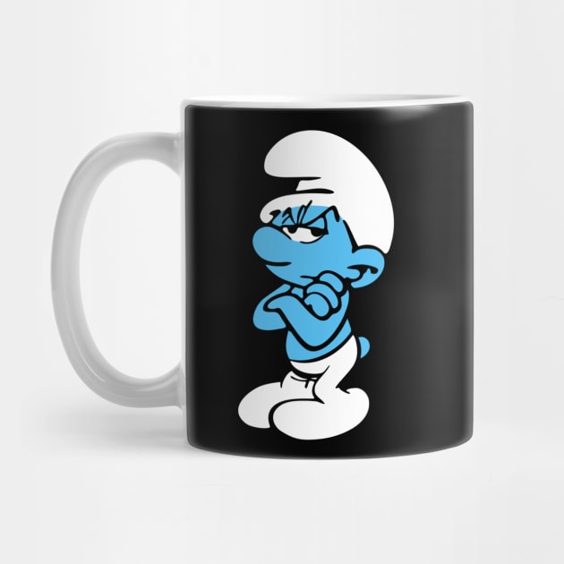 grouchy smurf by small alley co